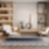 Hive Charcoal Hexagon Rug Modern Rug Room View