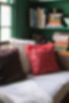 Conker Faux Fur Plain Cushion On A Chair