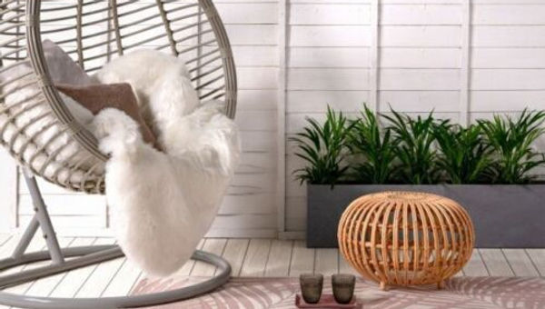 Patio Palm Pink PAT21 Indoor/Outdoor Rug