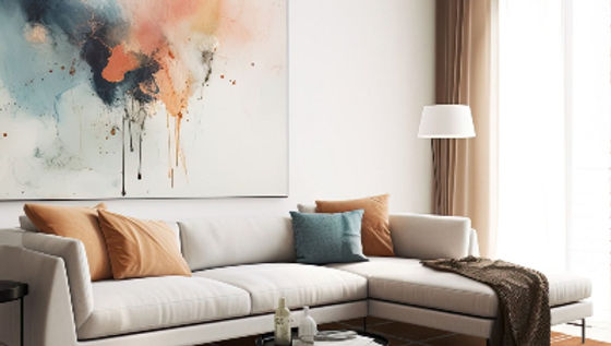 Albany Grid Rust Modern Wool Rug