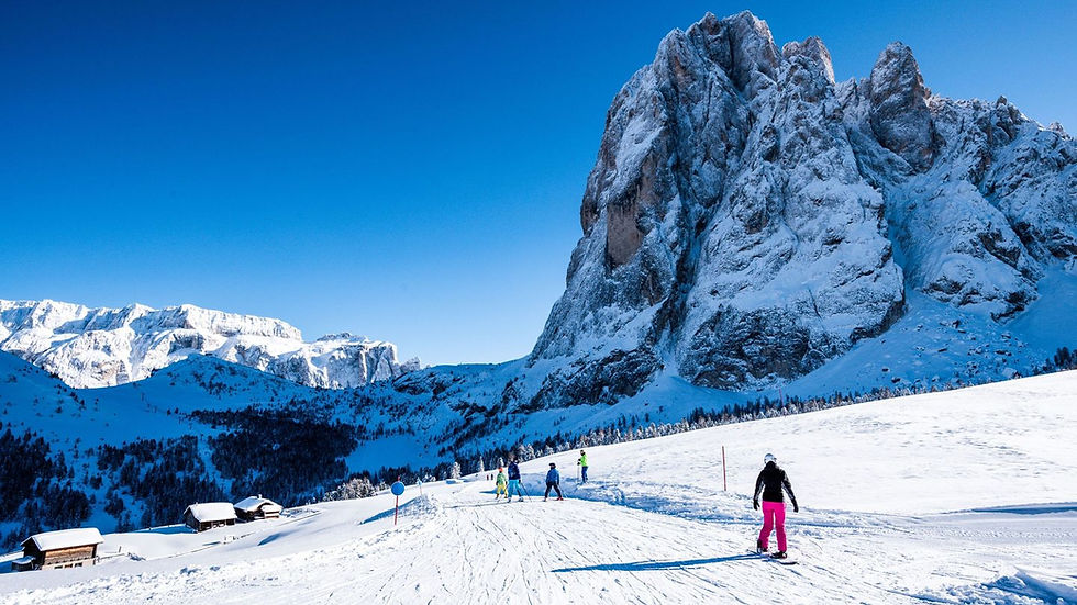 Italian Dolomites: Ski resort Val Gardena