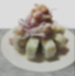 roll montado en ceviche