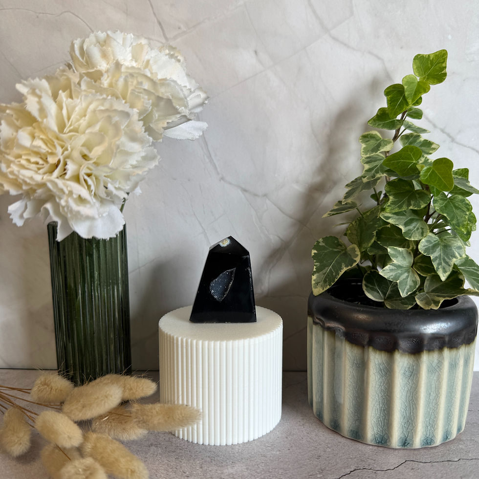 Miniature : Agate et quartz