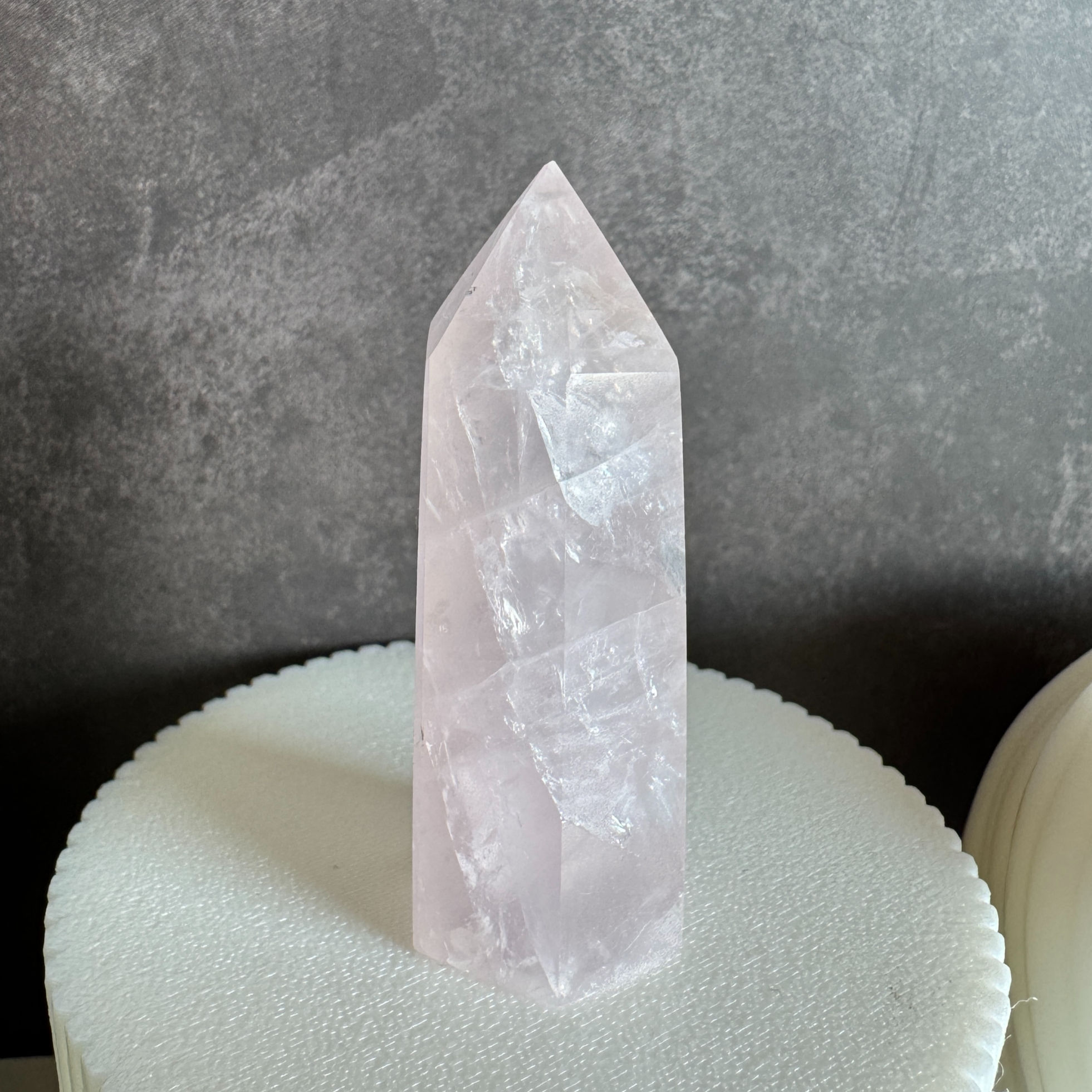 Petite tour en Quartz rose