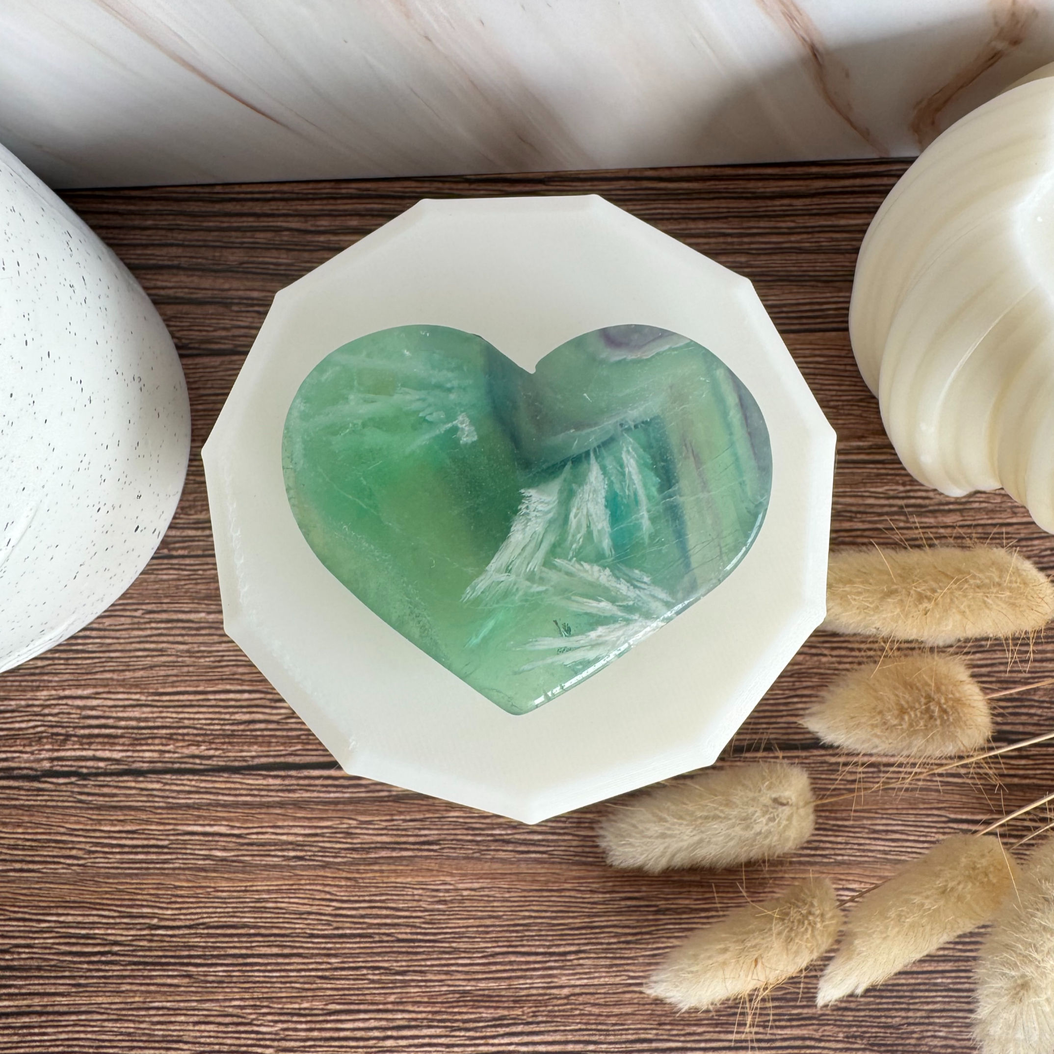 Fluorite neige coeur 1