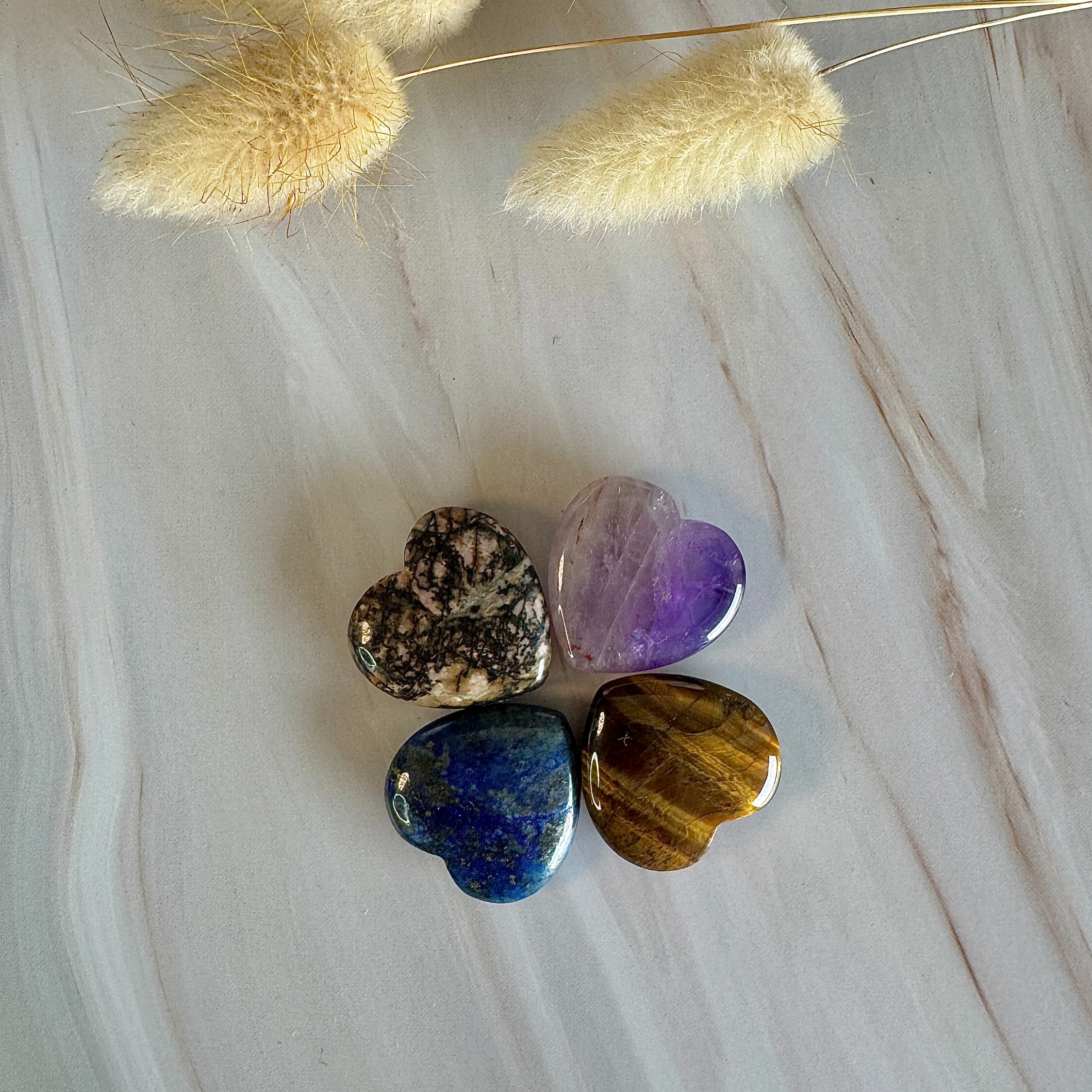 Lot 4 petits cœurs de poche N°3