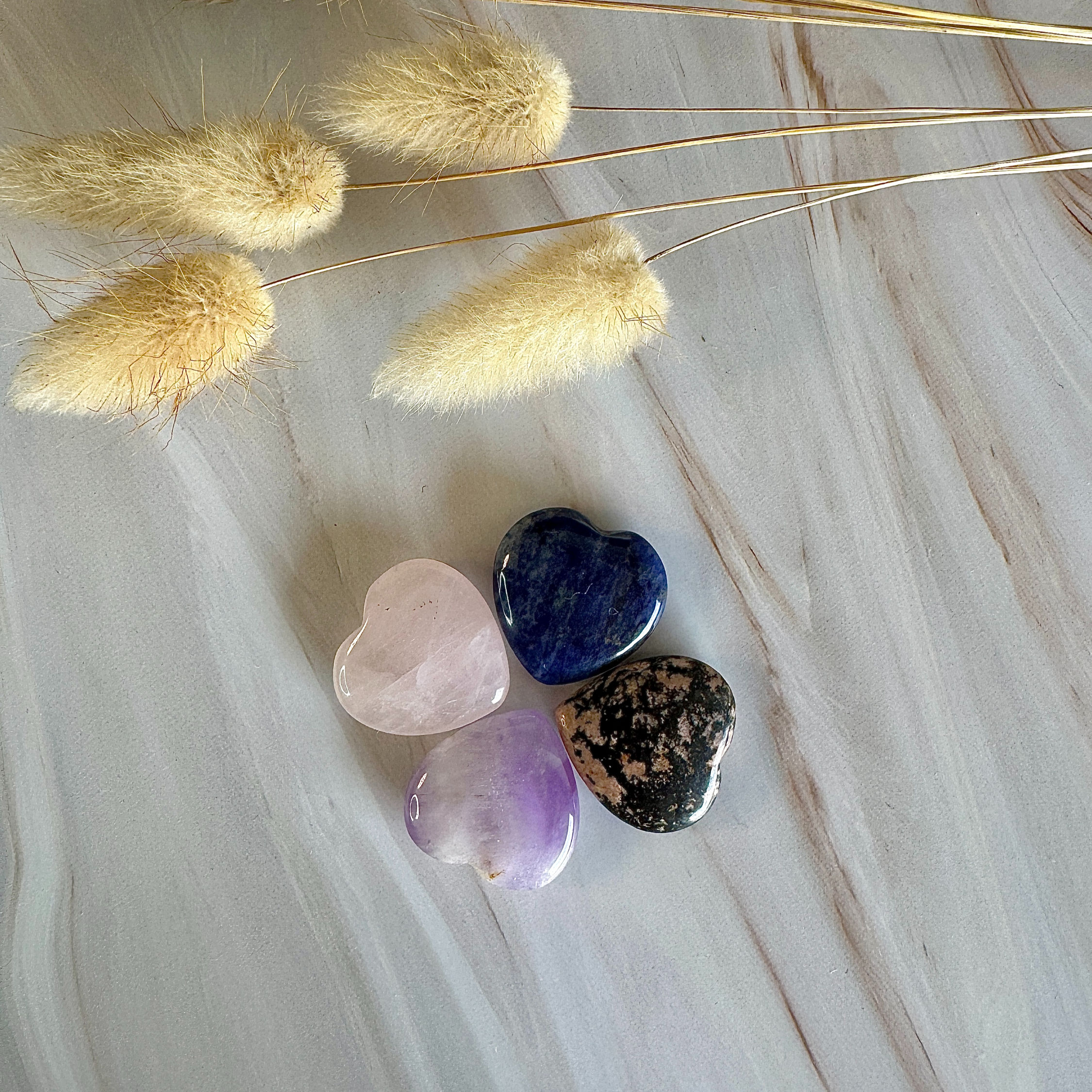 Lot 4 petits cœurs de poche N°4