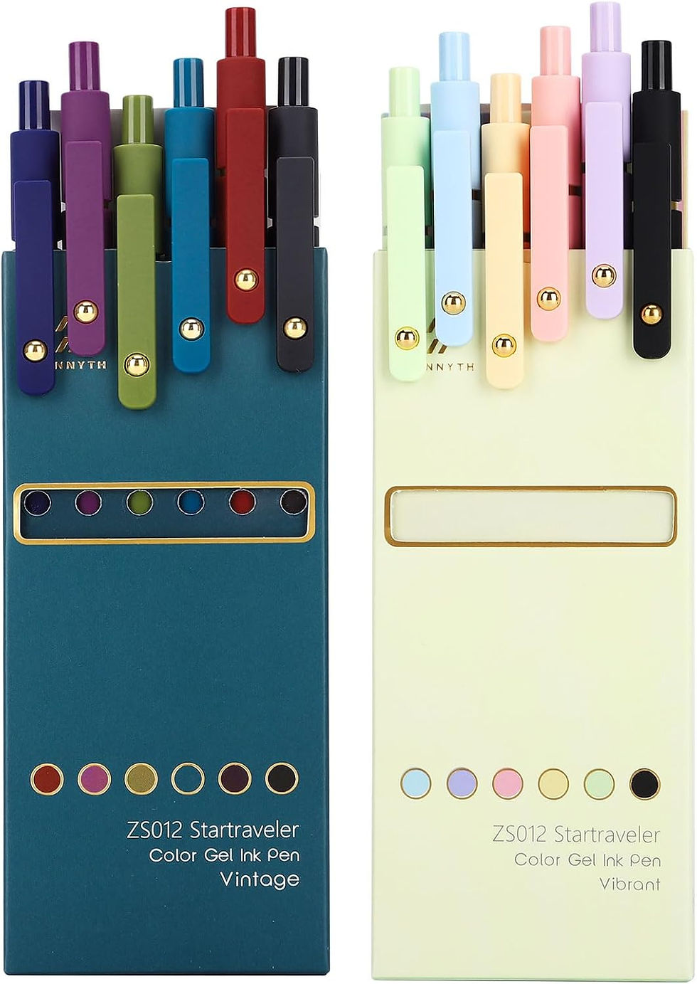 Thumbnail: Ddaowanx Colorful Gel Pens, 0.5mm Fine Point Retractable,Multi Colored Pens for