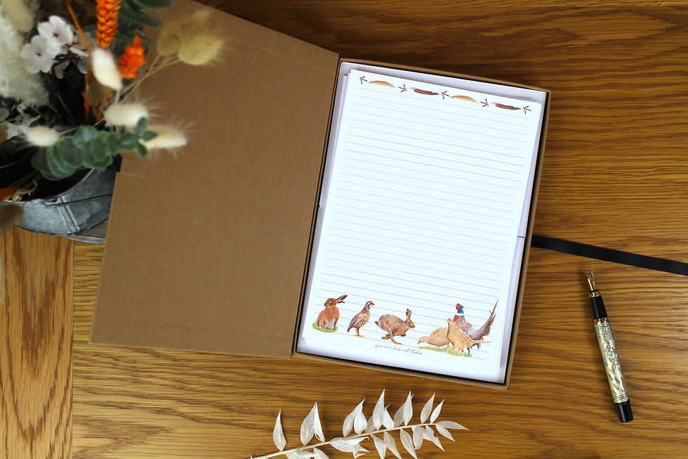 Thumbnail: A5 Luxury Writing Paper Sheets | Country Game