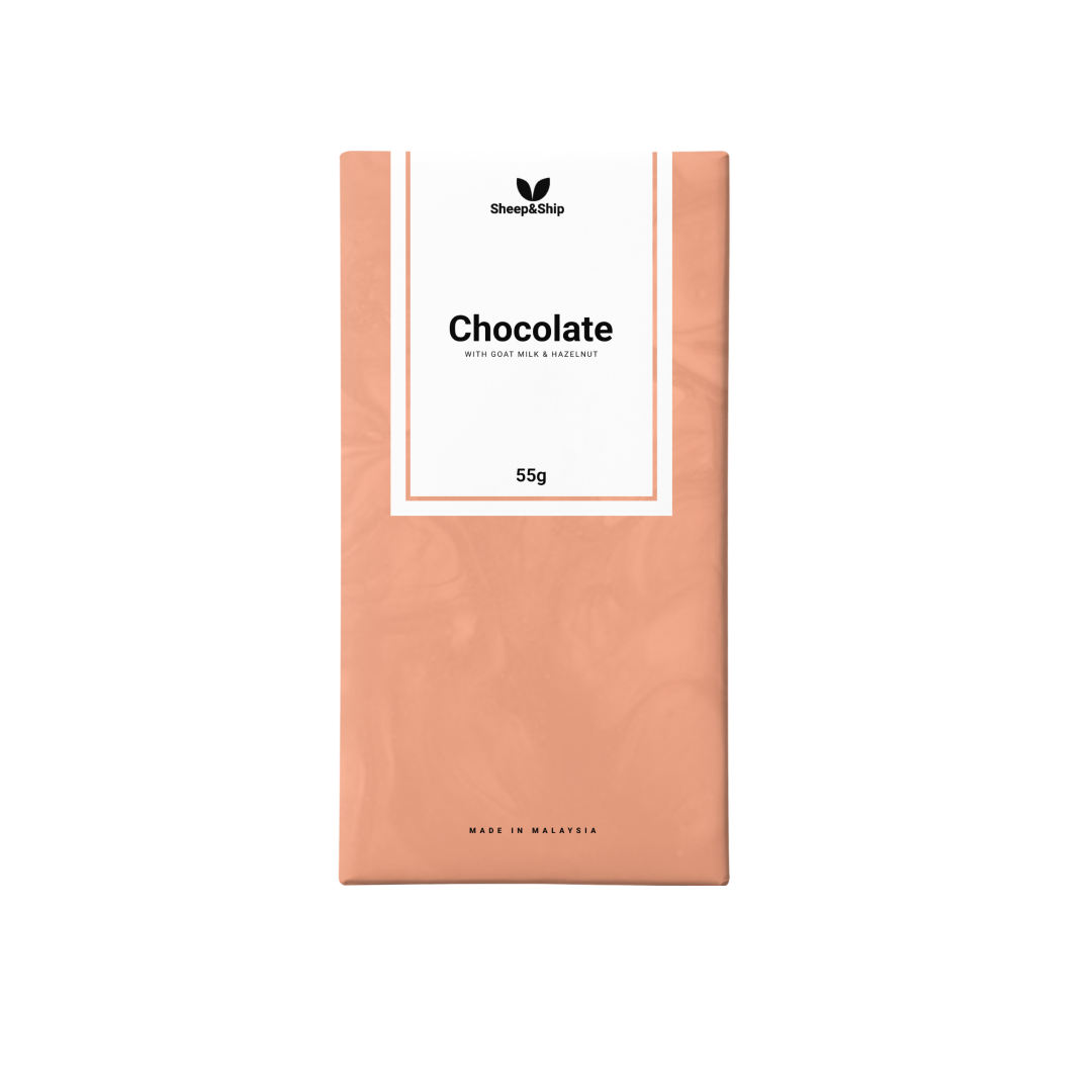 [PREMIUM] 100% Original Goat Milk & Hazelnut Chocolate Bar