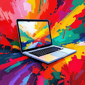 Labtop, colorful red, orange, yellow, green, teal ,blue, purple (1).jfif