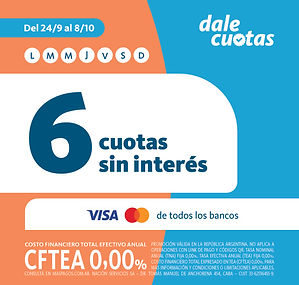 Promoción especial: 6 cuotas sin interés 💳

Del 24 de septiembre al 8 de octubre, disfrutá de Termas con la comodidad de pagar en 6 cuotas fijas, sin interés, usando tus tarjetas Visa o Mastercard de todos los bancos.
Una oportunidad ideal para organizar tu escapada, relajarte durante el día, disfrutar del complejo y financiar tu experiencia sin costo adicional.

✅ Válido todos los días de la semana (lunes a domingo).
✅ CFTEA 0,00%.
✅ Aplica a estadías y entradas al complejo.

👉 ¡Convertí tu visita a Termas en un plan accesible y flexible!