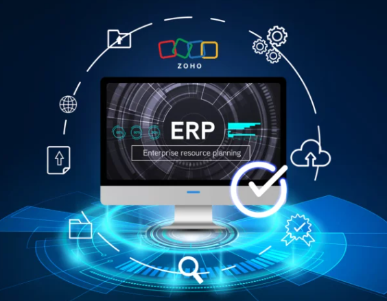 High angle view of a stock market graph on a laptop screen