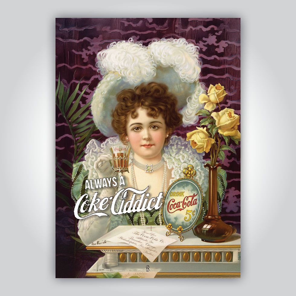 Thumbnail: Coke Addict advert (Altered Advert Art Print)