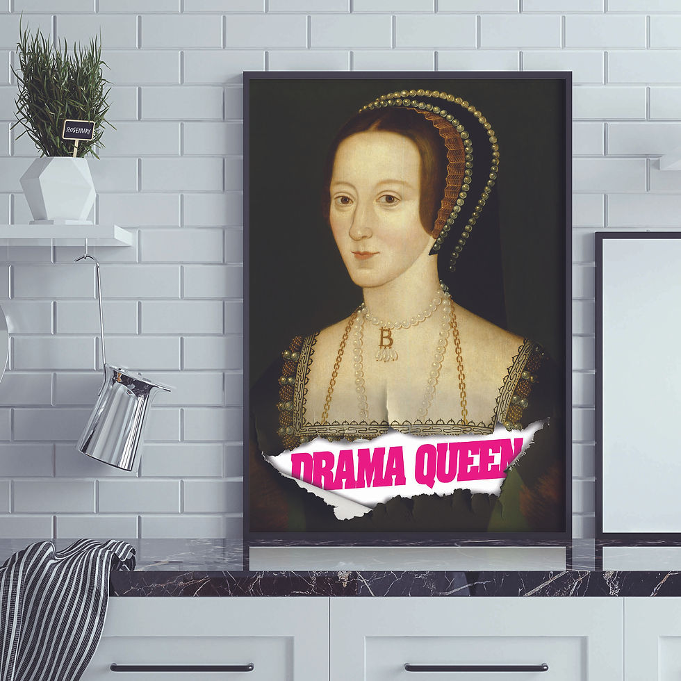 Thumbnail: Drama Queen Anne Boleyn (Altered Art Print)