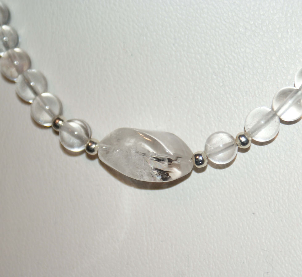 Miniaturbild: Collier aus Bergkristall von Mayd in Germany Edelsteinschmuck