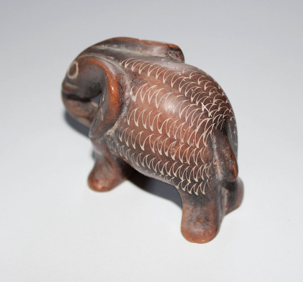 Miniaturbild: Elefantenfigur aus Speckstein - Mayd in Germany Schmuck und Geschenke