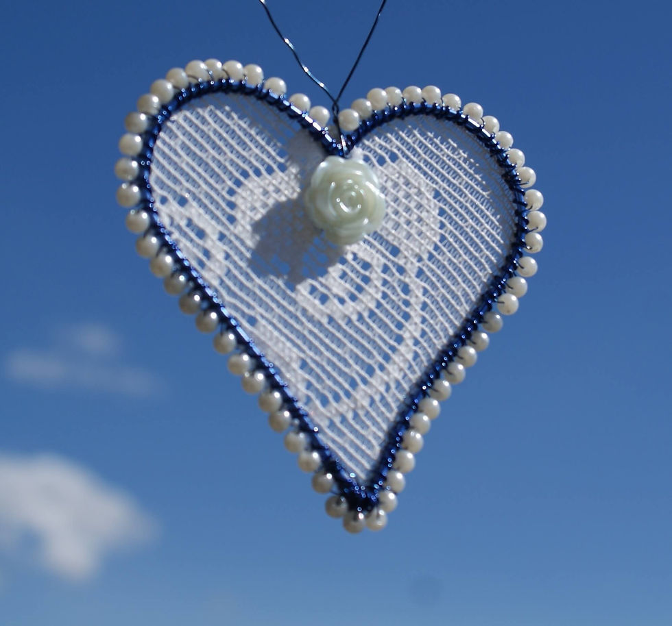 Deko-Herz im Stil von Fil de Fer von Mayd in Germany Schmuck und Geschenke