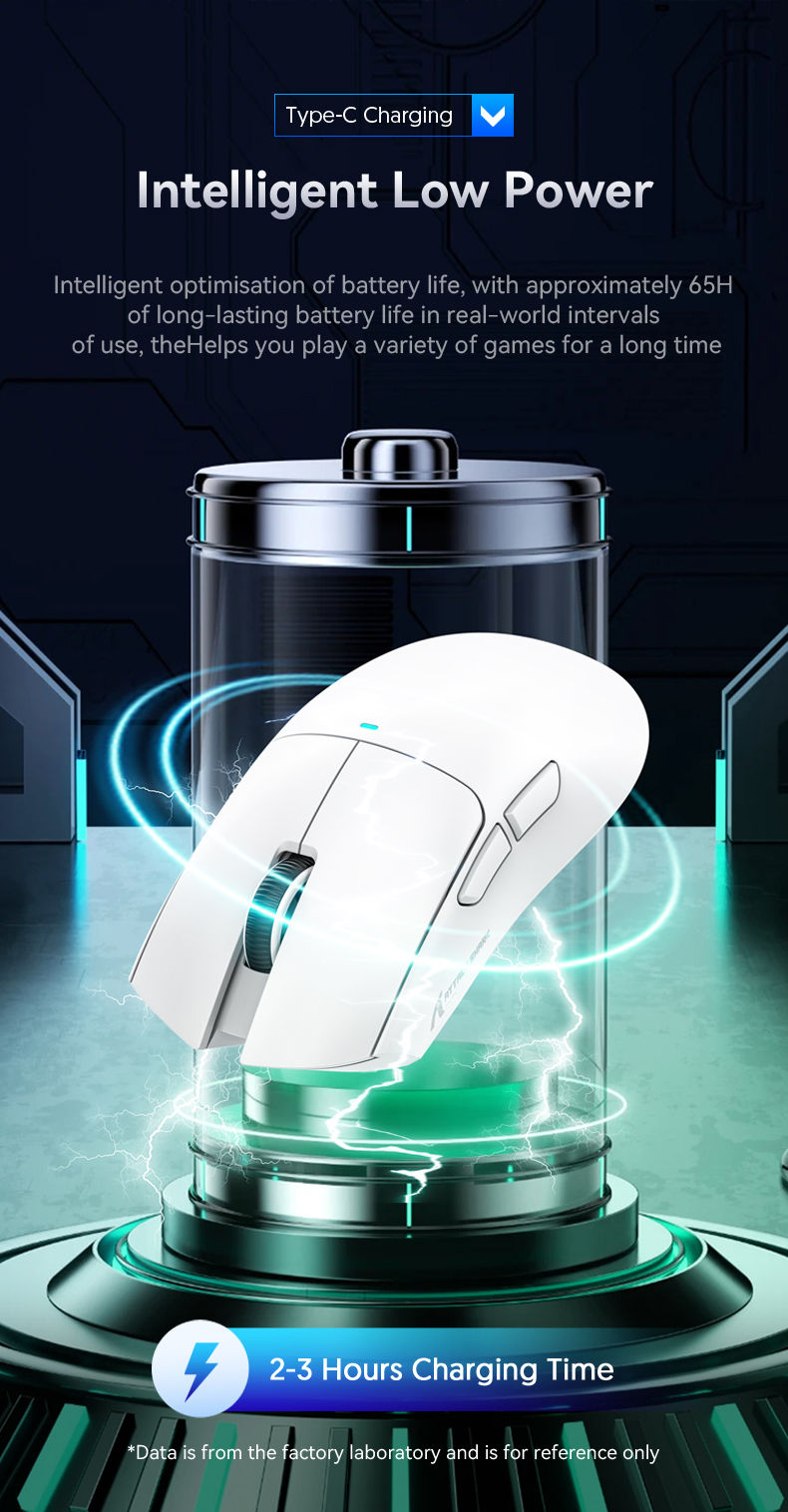 Thumbnail: Attack Shark X11 Bluetooth Wireless Mouse Three Mode 2.4G PAW3311  RGB  PC Magne
