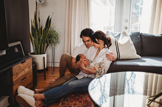 Lifestyle Edmonton Newborn Photography