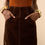 Thumbnail: Panelled Straight Skirt- Suede