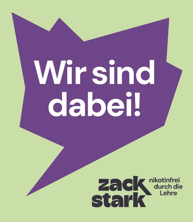 Sprechblase "Wir sind dabei"