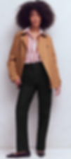Woman wearing pants.