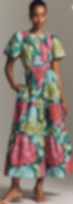Woman wearing a dress.