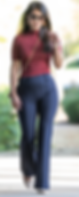 Woman wearing dress pants