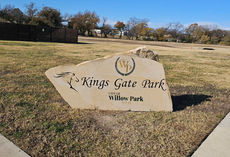 Willow Park's Kings Gate Park has a new sign.