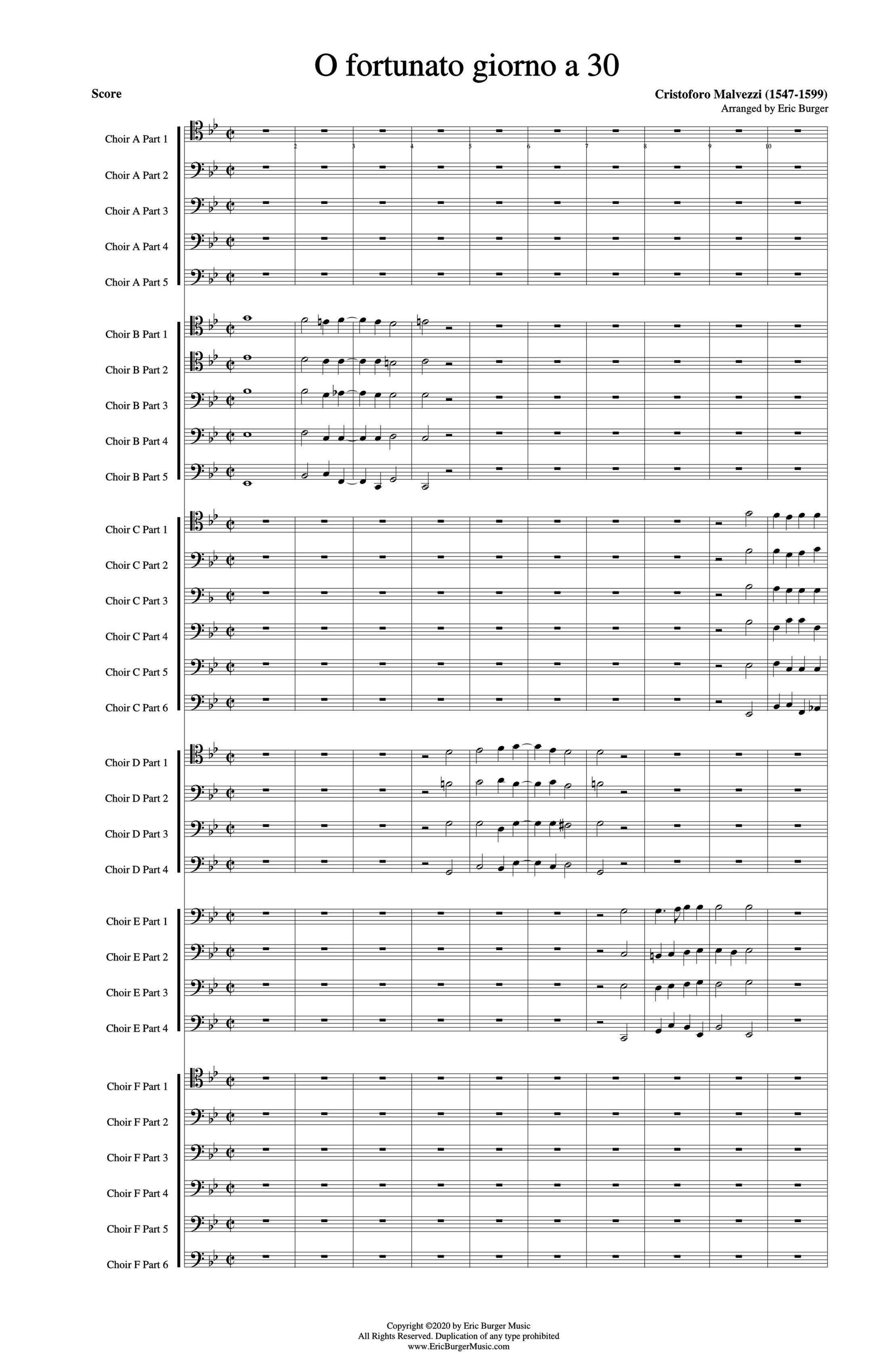 Malvezzi, Cristoforo -  O fortunato giorno - 30