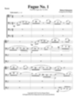 Schumann, Robert - Fugue 1 - Quartet