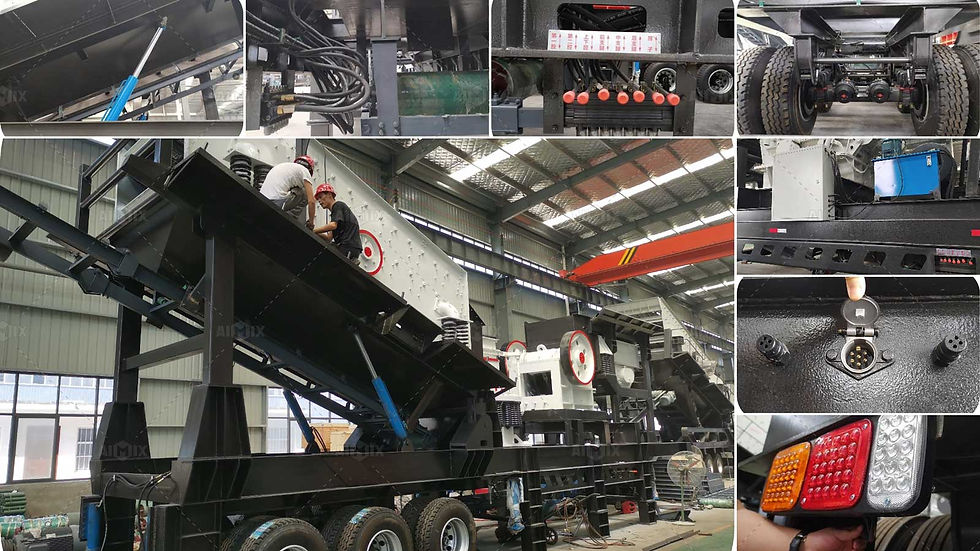 AIMIX mobile crusher plant advantages