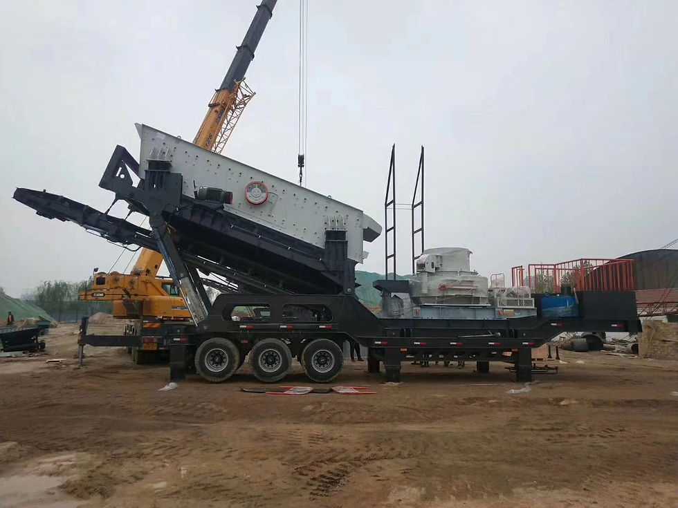 mobile stone crushing plant