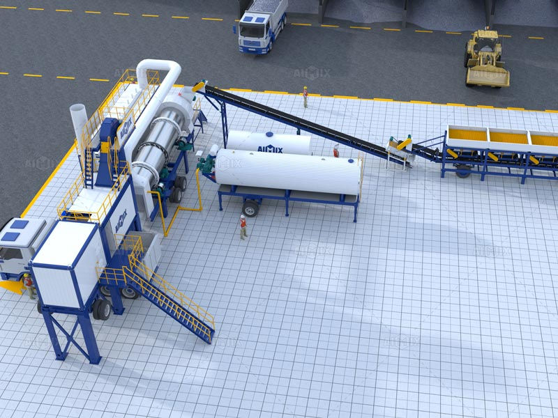drum mix plant mobile type