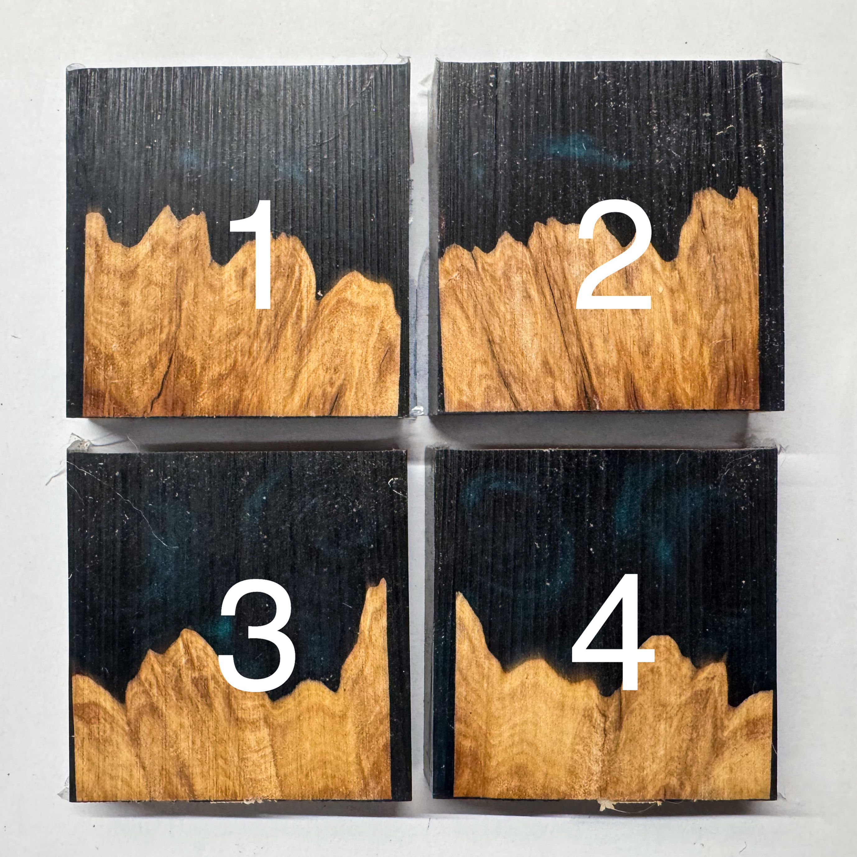 Single 2" Hybrid Pendant Blank - Deep Teal