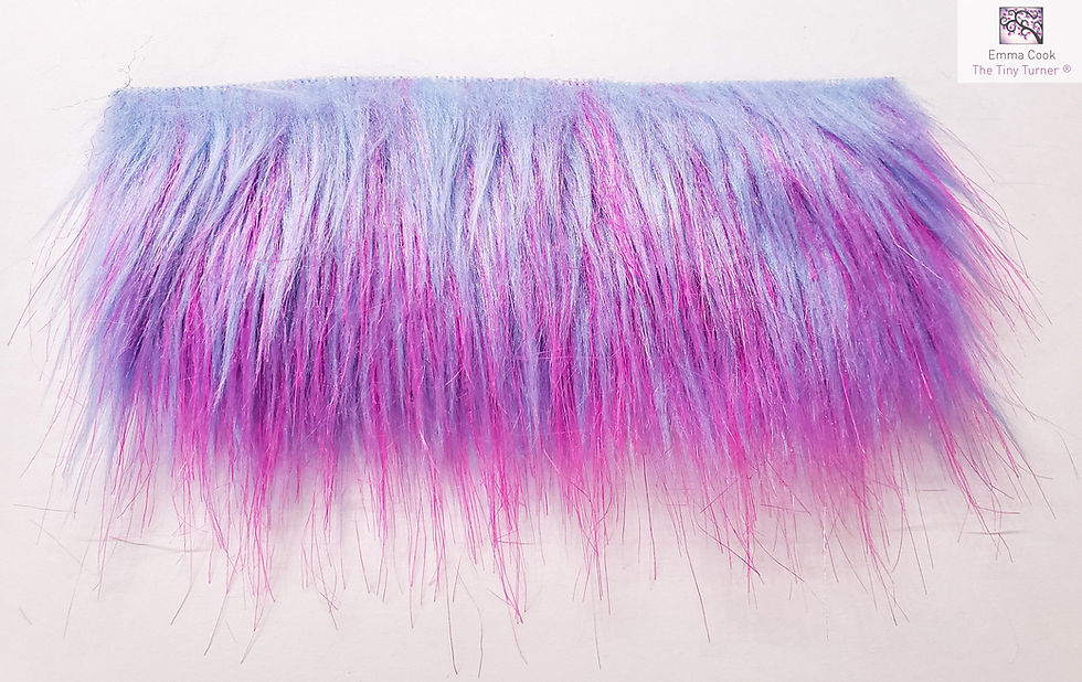 Thumbnail: 10 Pack of Rainbow/Multicoloured Fur Fabrics for Gonk/Nordic Gnome Beards