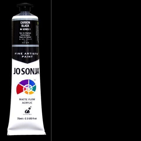 Chroma's Jo Sonja Carbon Black Matt Flow Acrylic (75ml Tube | 237ml Bottle)