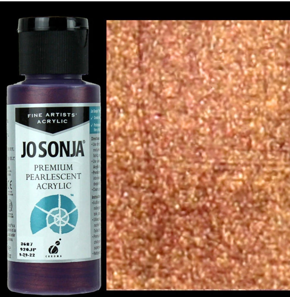 Chroma's Jo Sonja - Dark Red/Violet Shift Premium Pearlescent Acrylic Paint 60ml
