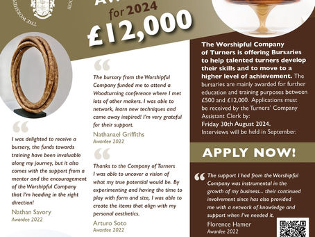 Worshipful Company of Turners' Bursary Awards 2024
