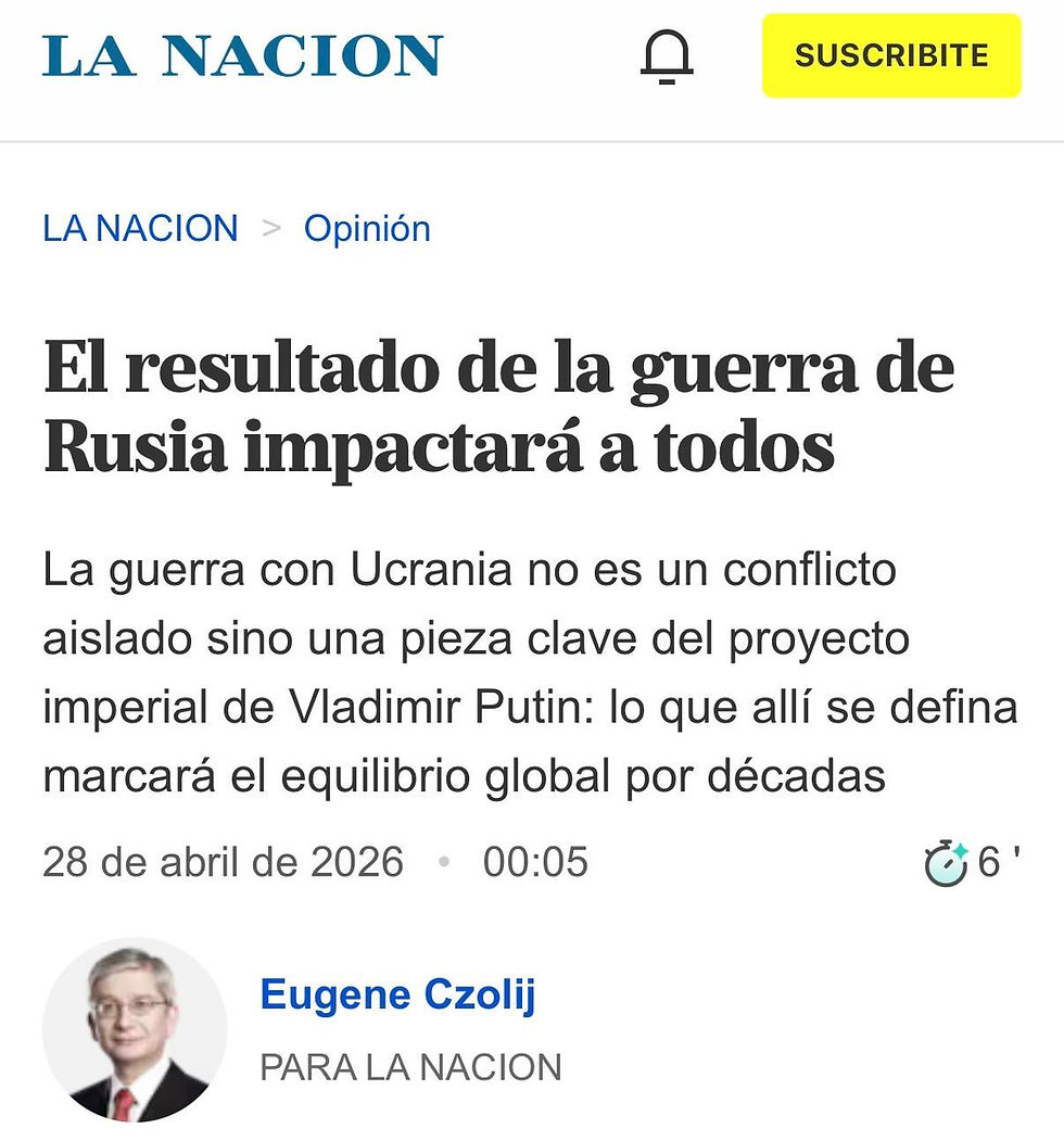 El resultado de la guerra de Rusia impactará a todos