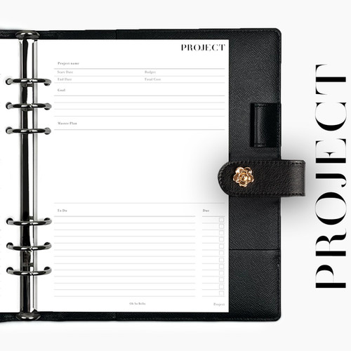 Planner Inserts Project Oh So Bello