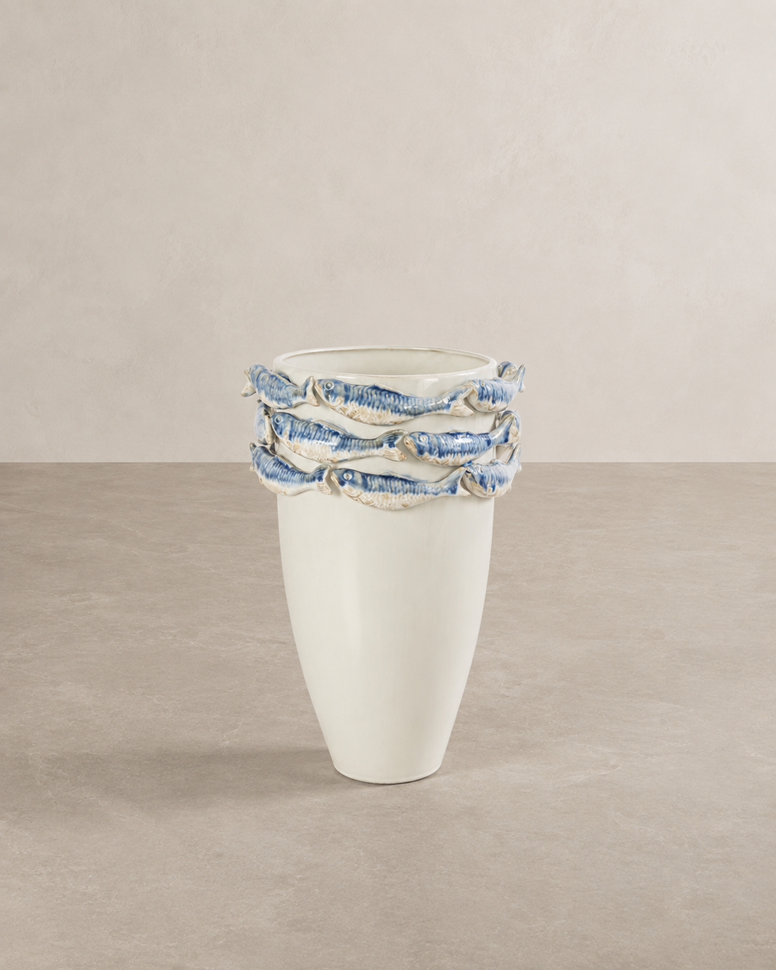 Reef Minimal Vase Blue & White