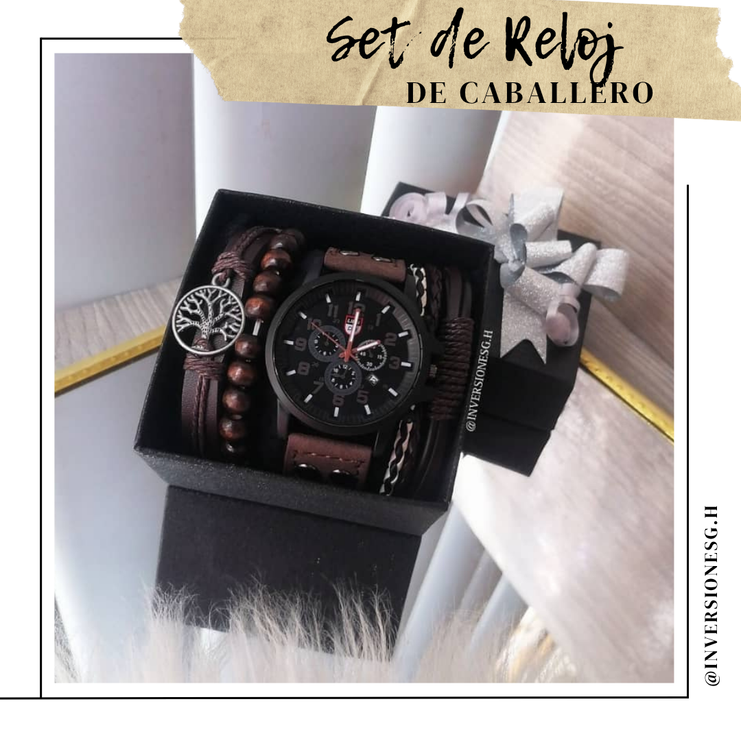 Set de reloj para caballero 🤎
