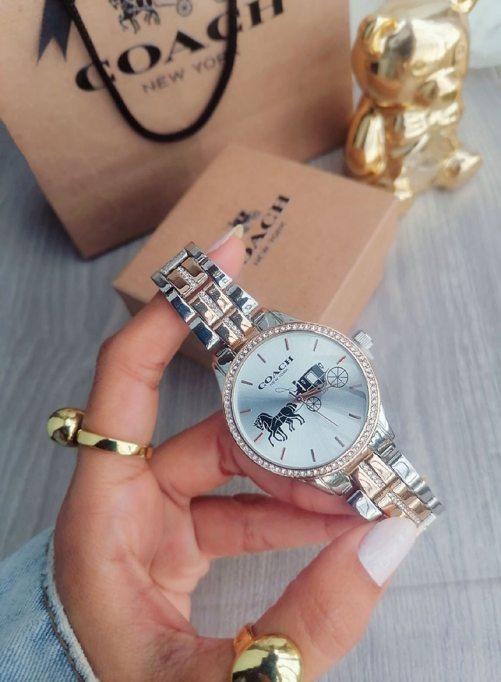 Miniatura: Reloj Coach de lujo 🩷