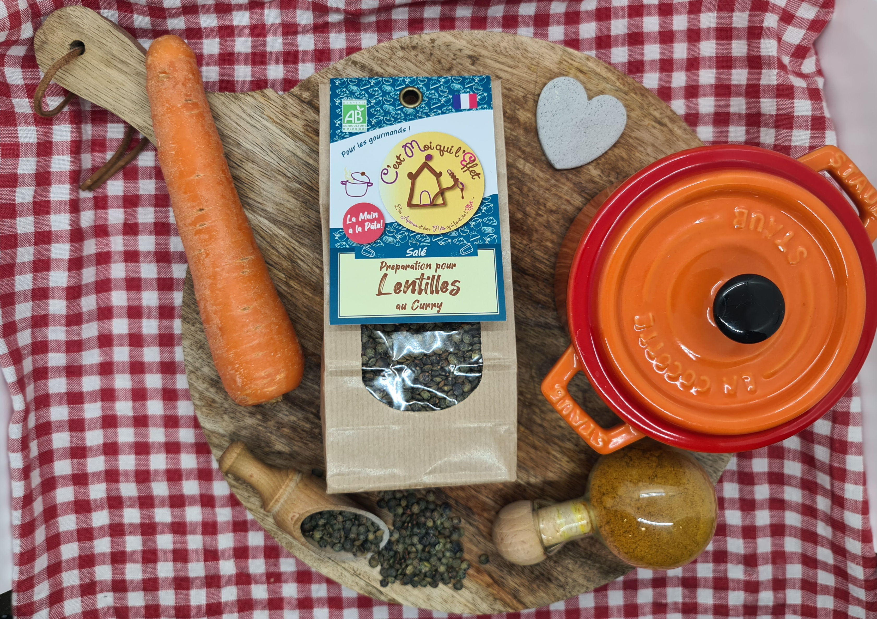 Préparation pour lentilles vertes BIO au curry