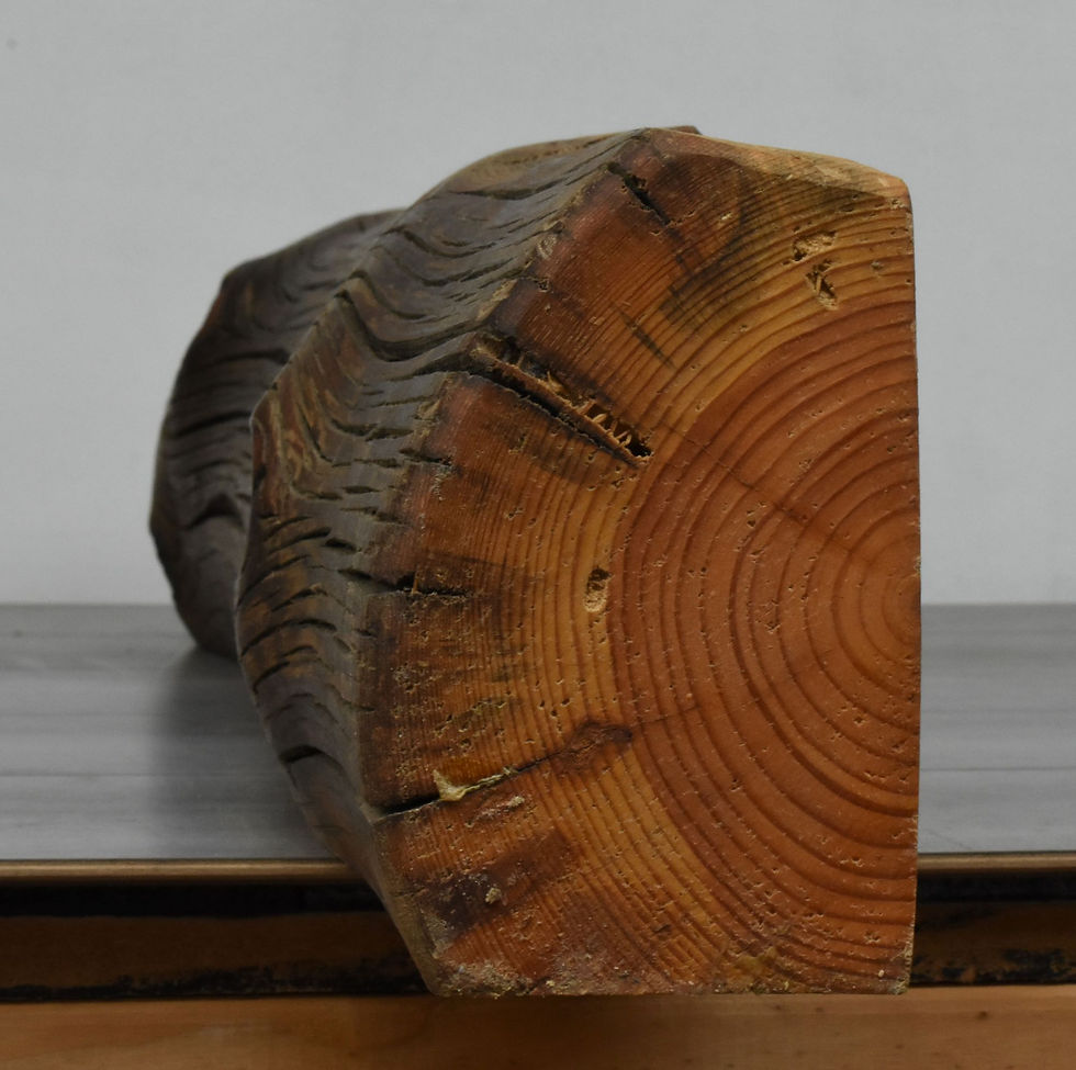 Thumbnail: Chunky Creviced log style Pine mantle beam