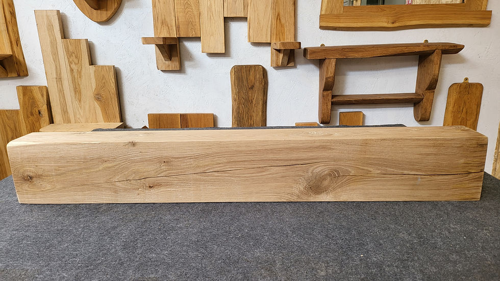 Thumbnail: Chunky Oak Mantle Beam | 0.99m |