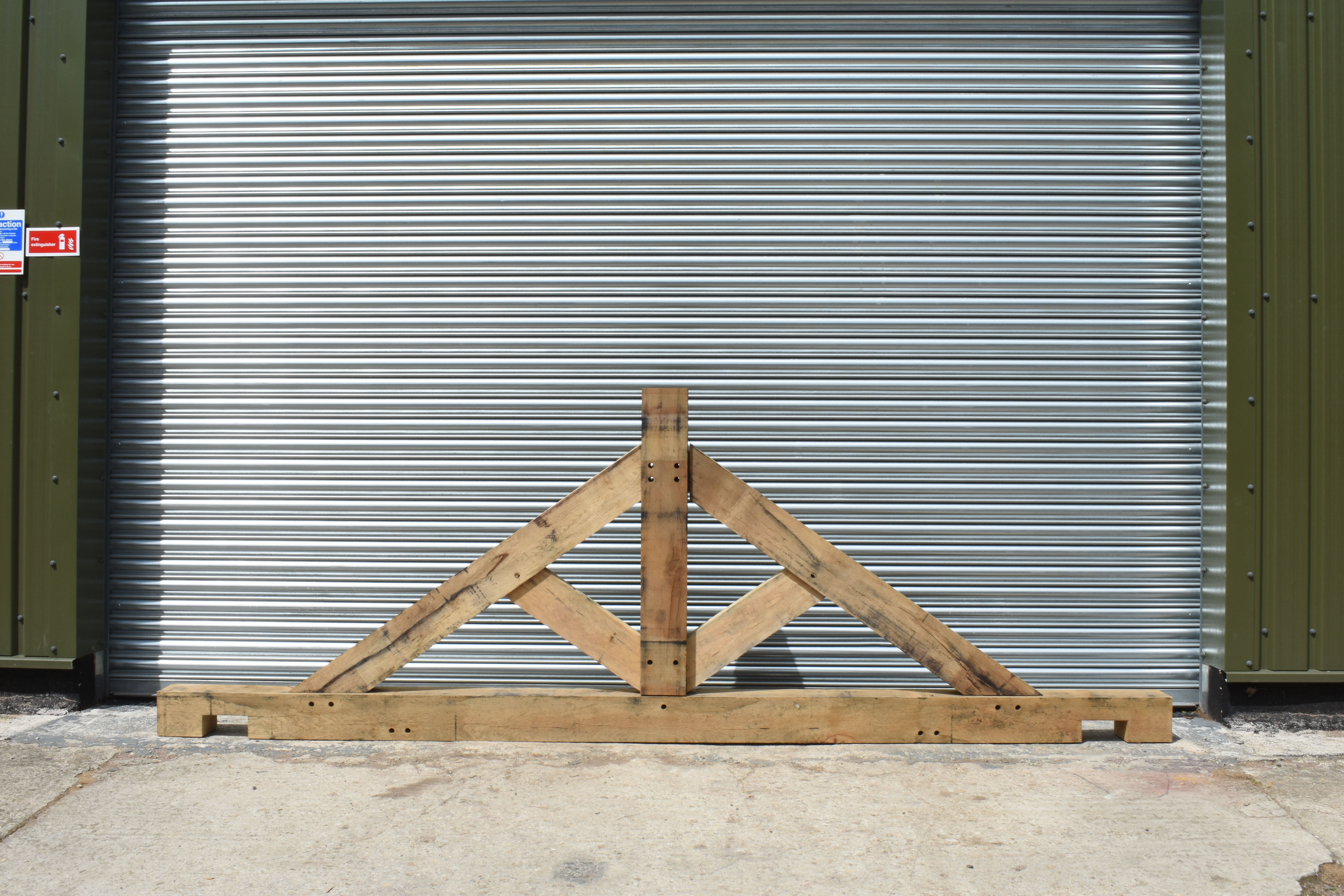 Functional and decorative wooden trusses