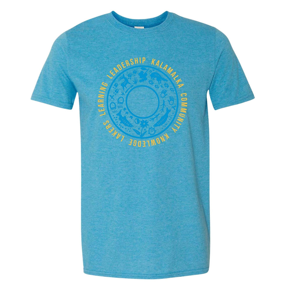 Thumbnail: Heather Blue Softstyle T-Shirt with Design